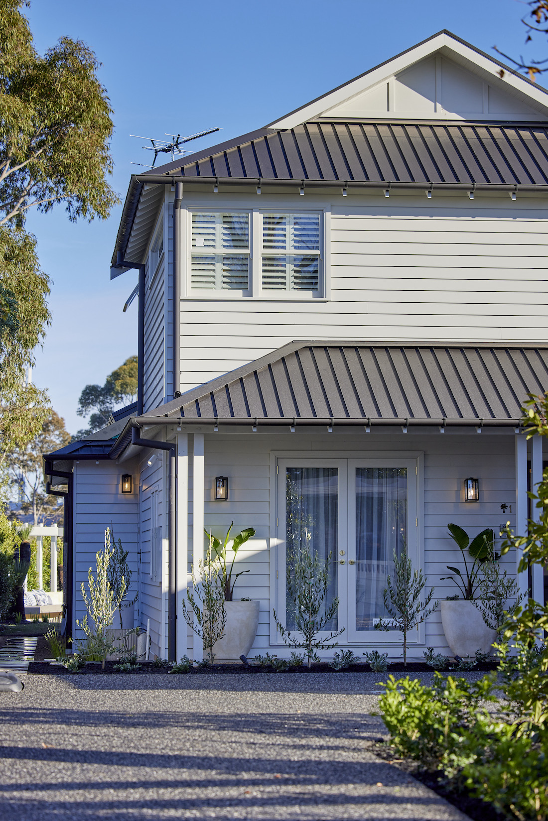Facade of Australian Hamptons home