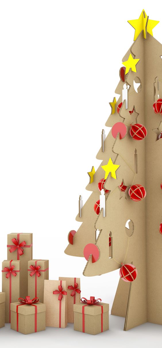 alternative Christmas tree _Cardboard