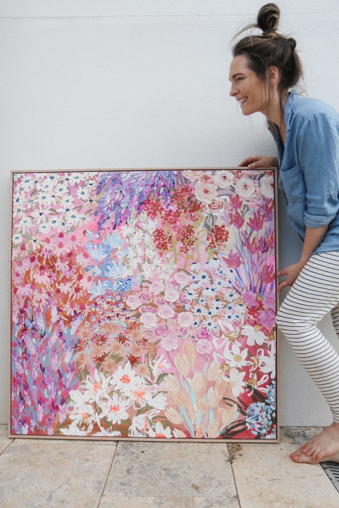 Pink and purple hues of artwork from Kelsie Rose Creative