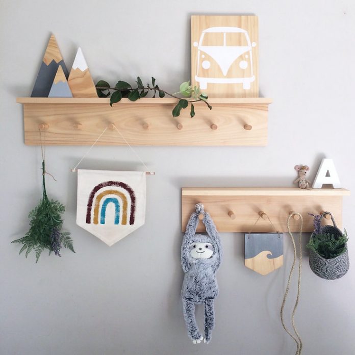 11 of the most stylish wall shelf options for a nursery or child's room