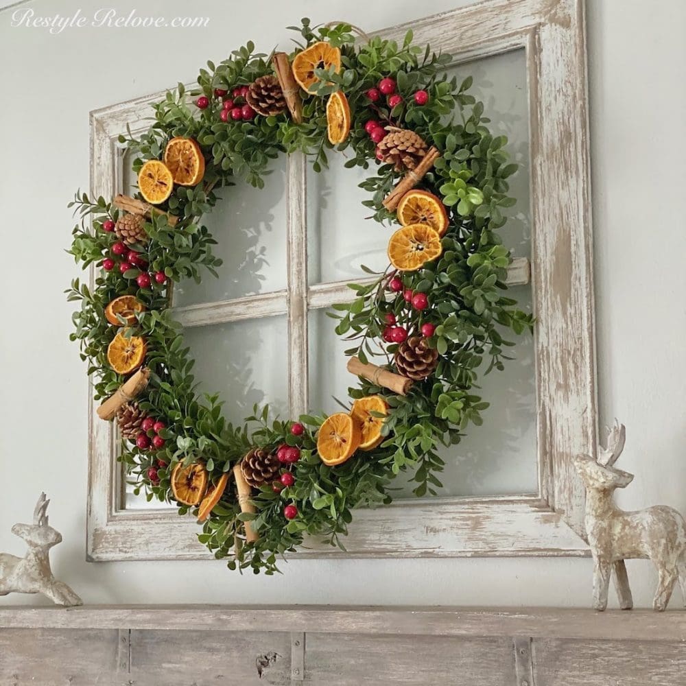 DIY Christmas wreaths _OrangeCinnamonWreath