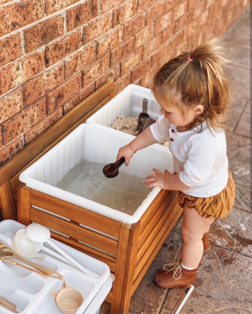 Water and sand play table hack Kmart