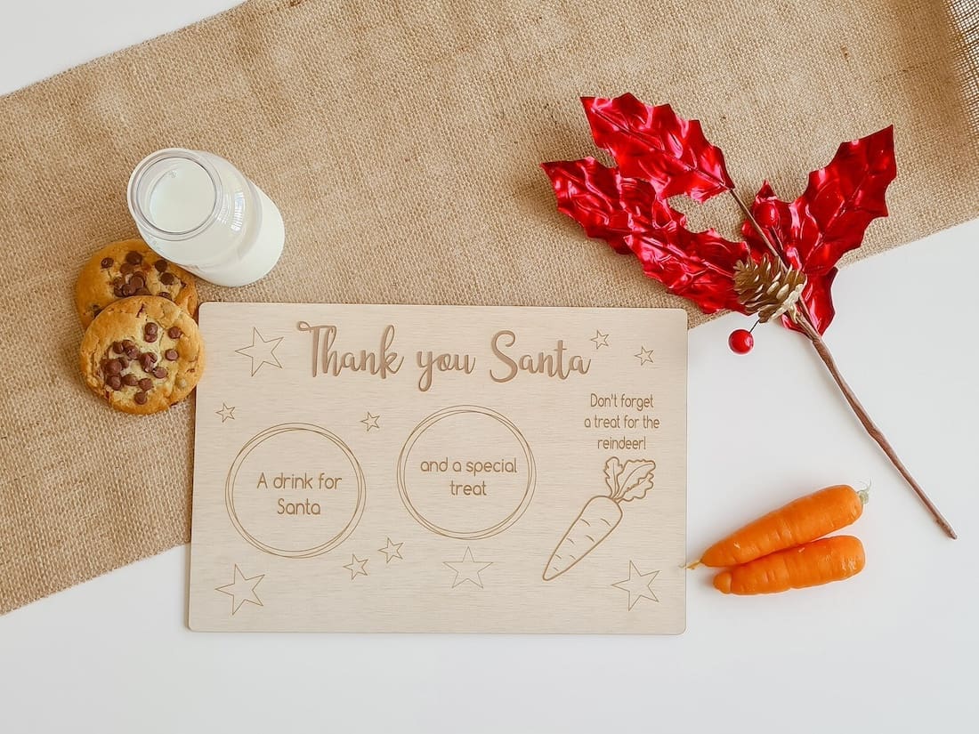 Santa snack plate