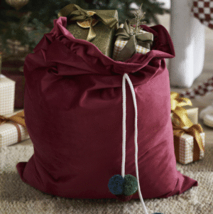 Velvet Santa sacks