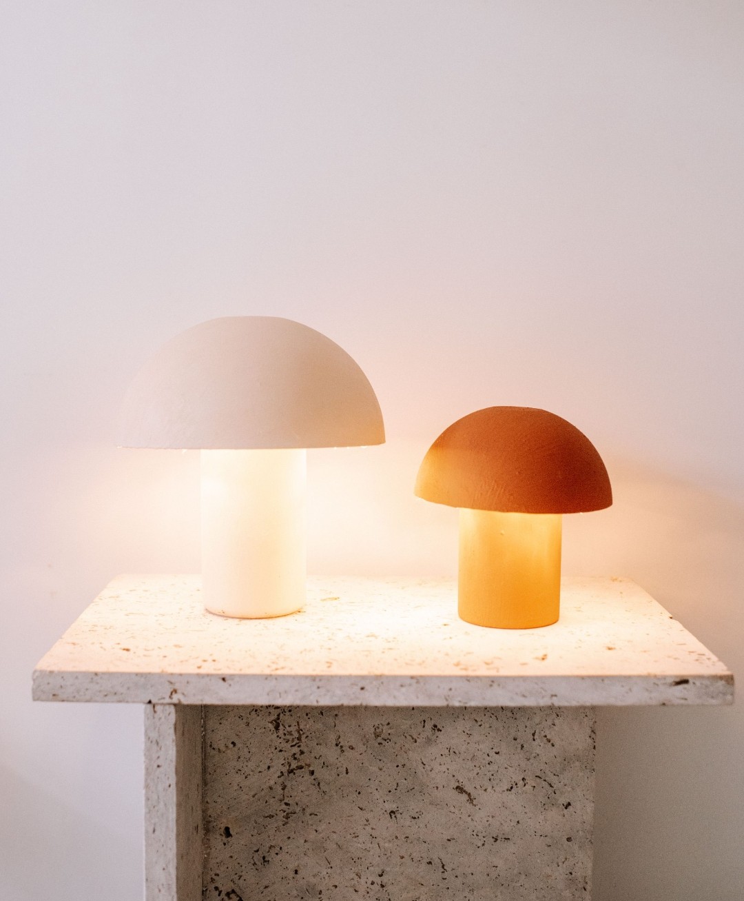 DIY mushroom lamp