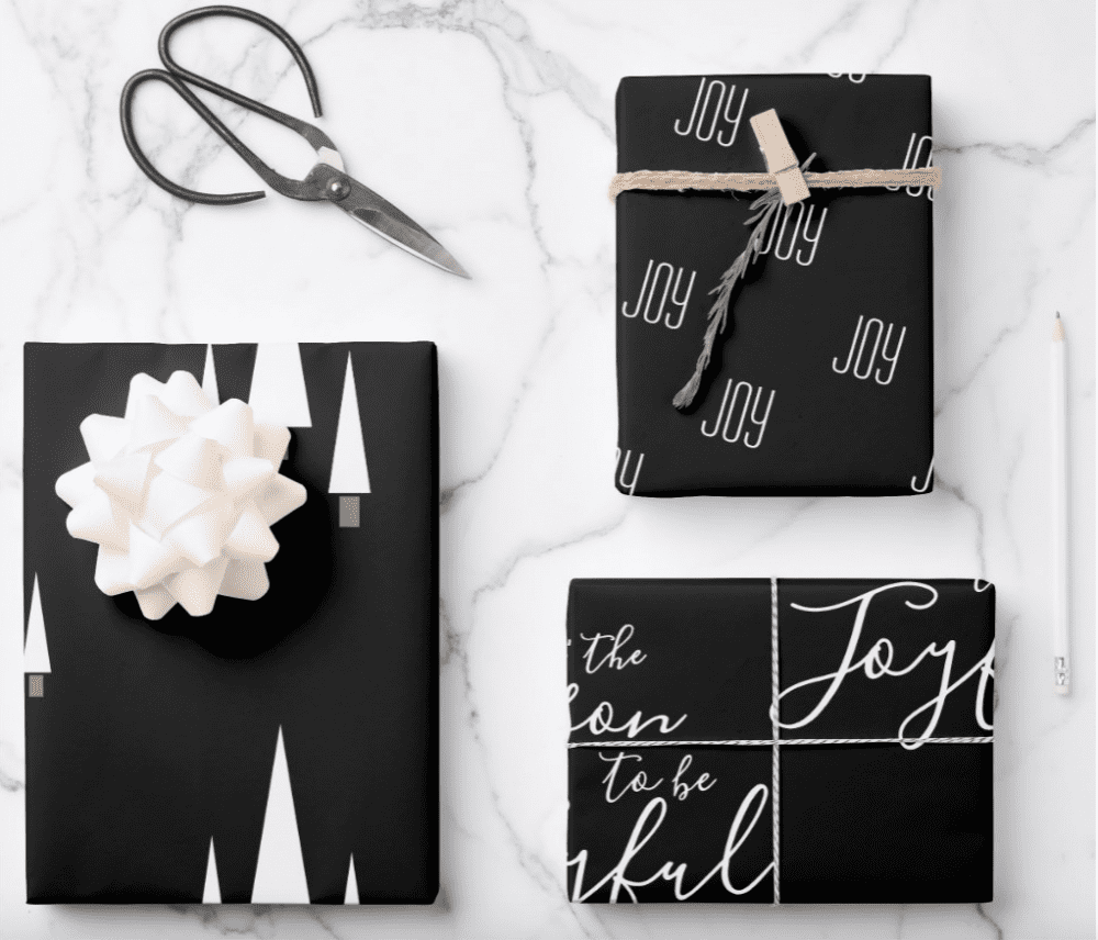 Christmas gift wrapping ideas_BlackandWhiteRedo2021