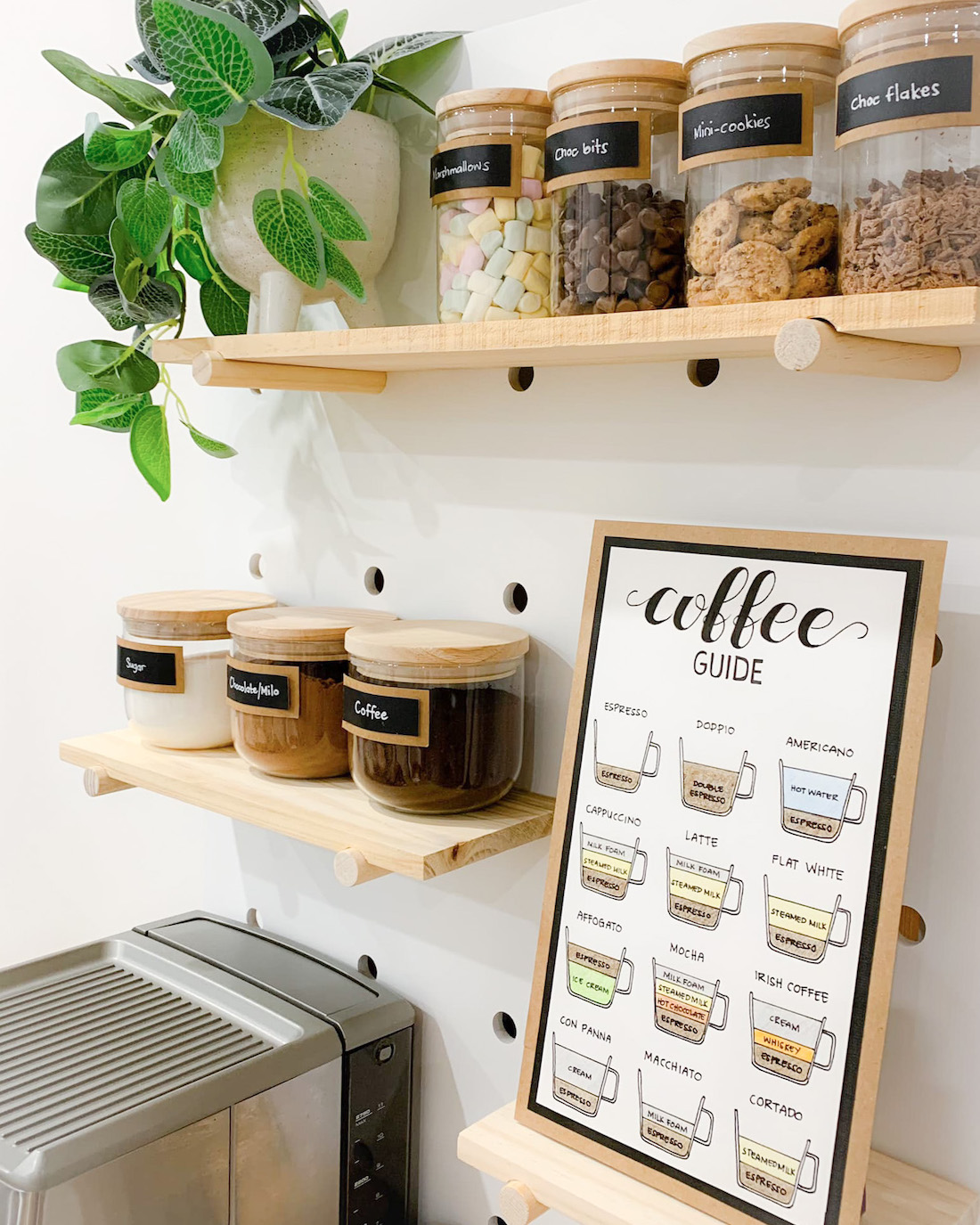 Coffee station styling details