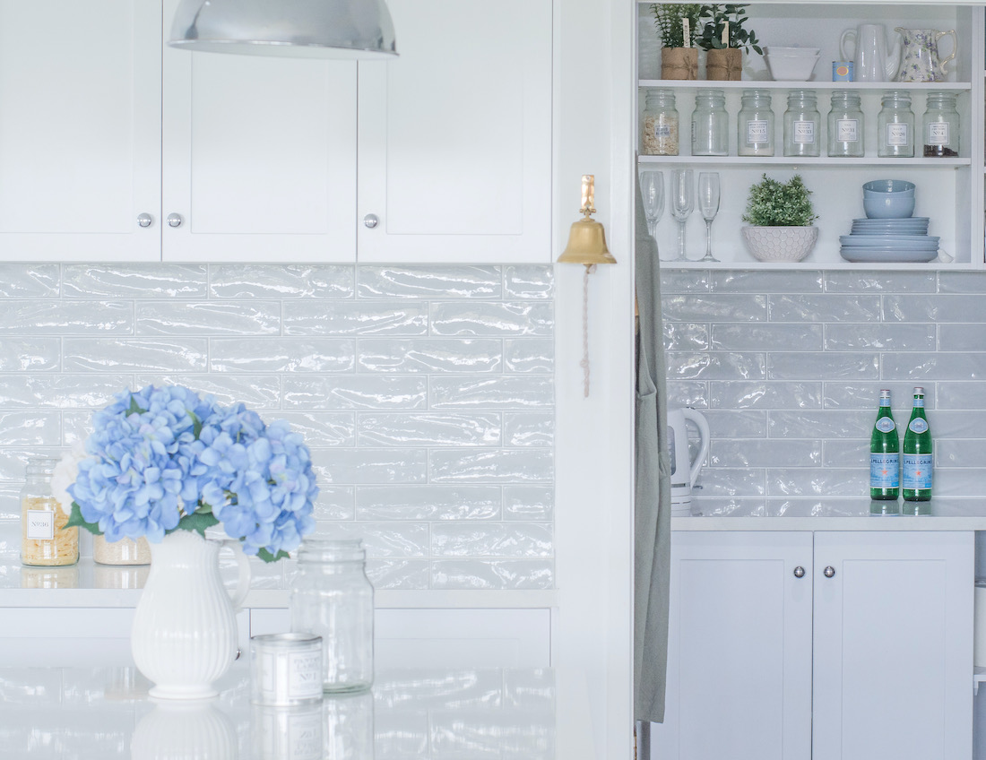 White kitchen and butler's pantry _ classic coastal home