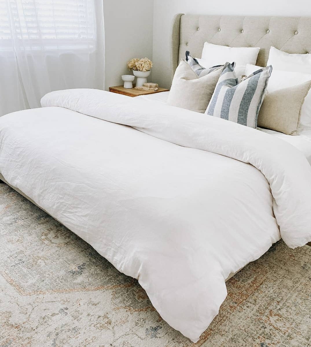 Canningvale white bedding