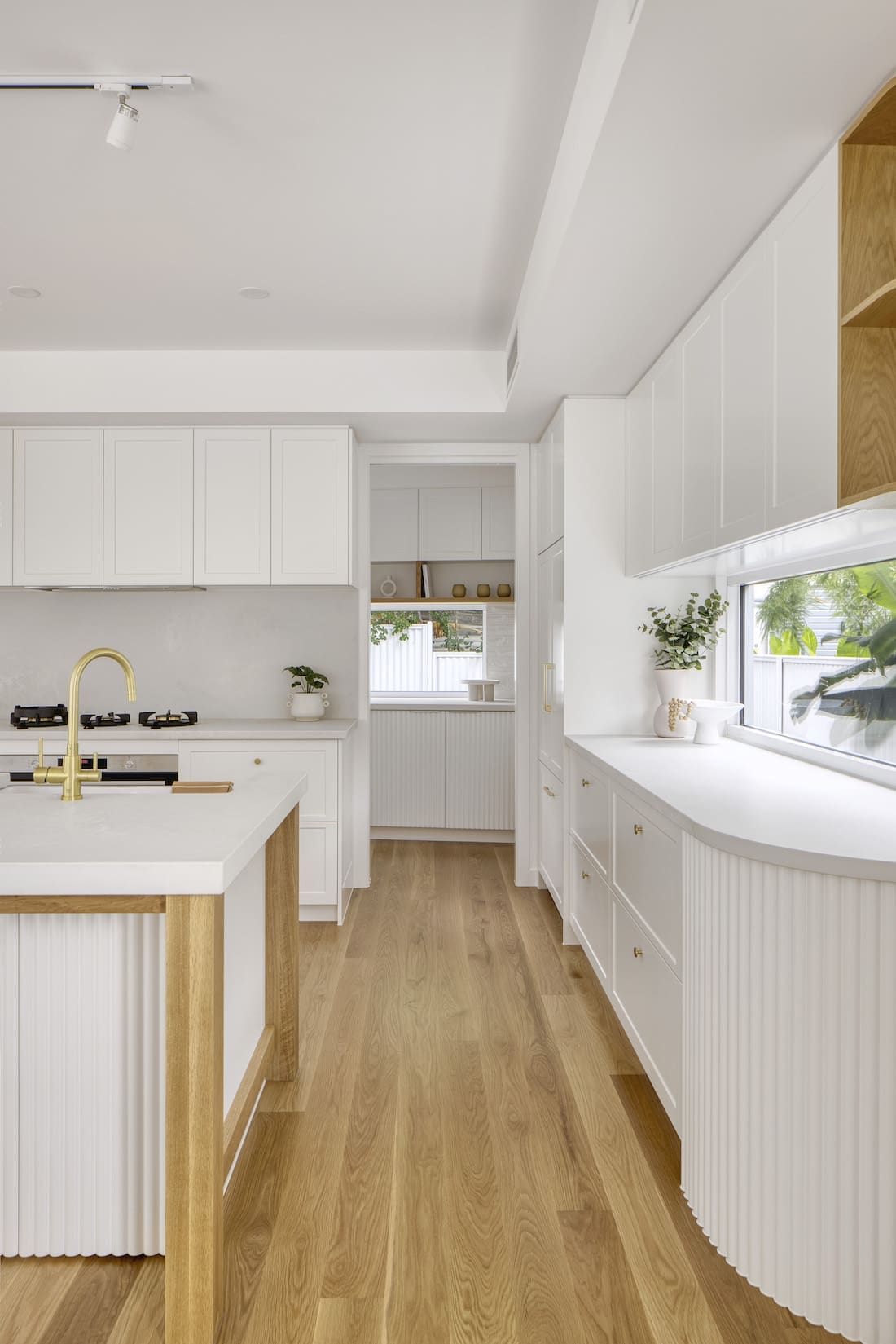 Kitchen to walk in pantry of Tawarri house