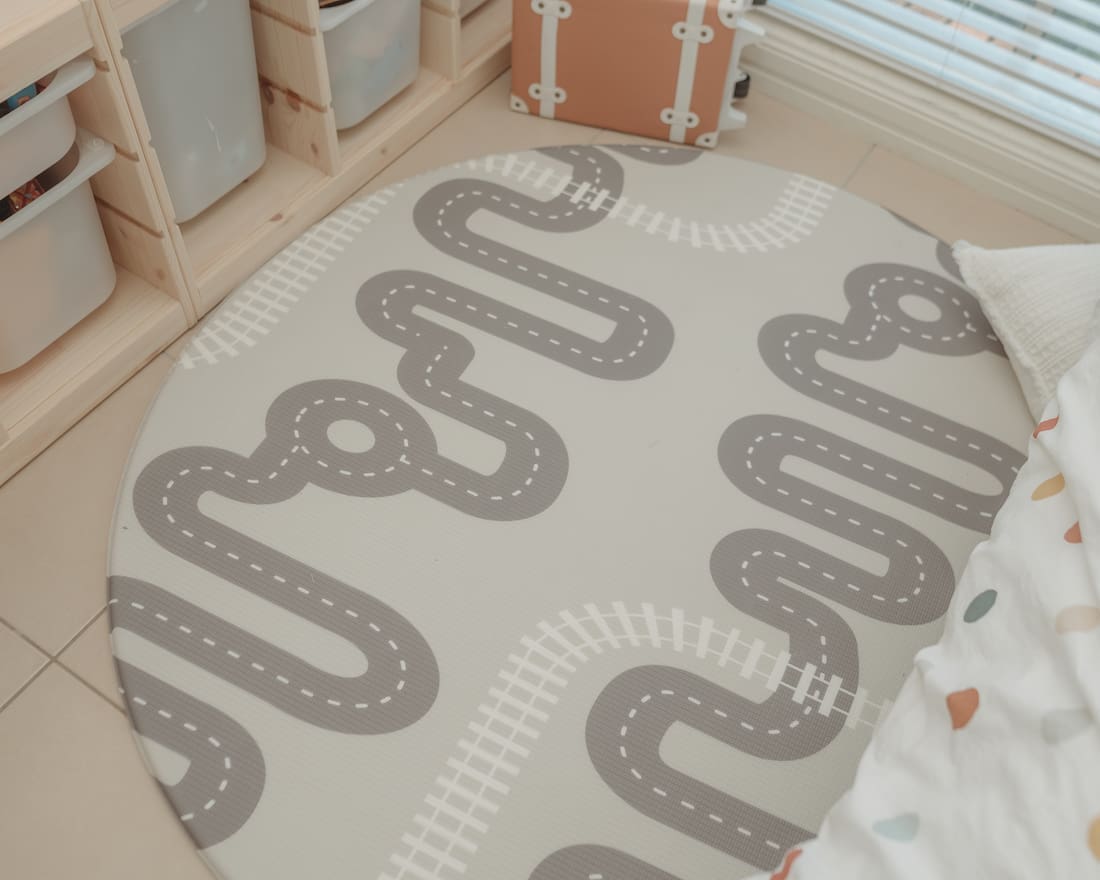 gingham boy's room _ road carpet