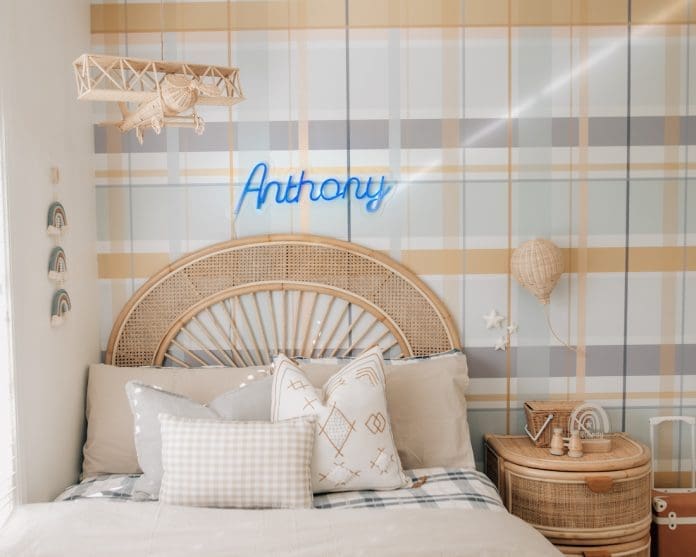 Styling a gingham boy's room: A tour through Anthony's bedroom