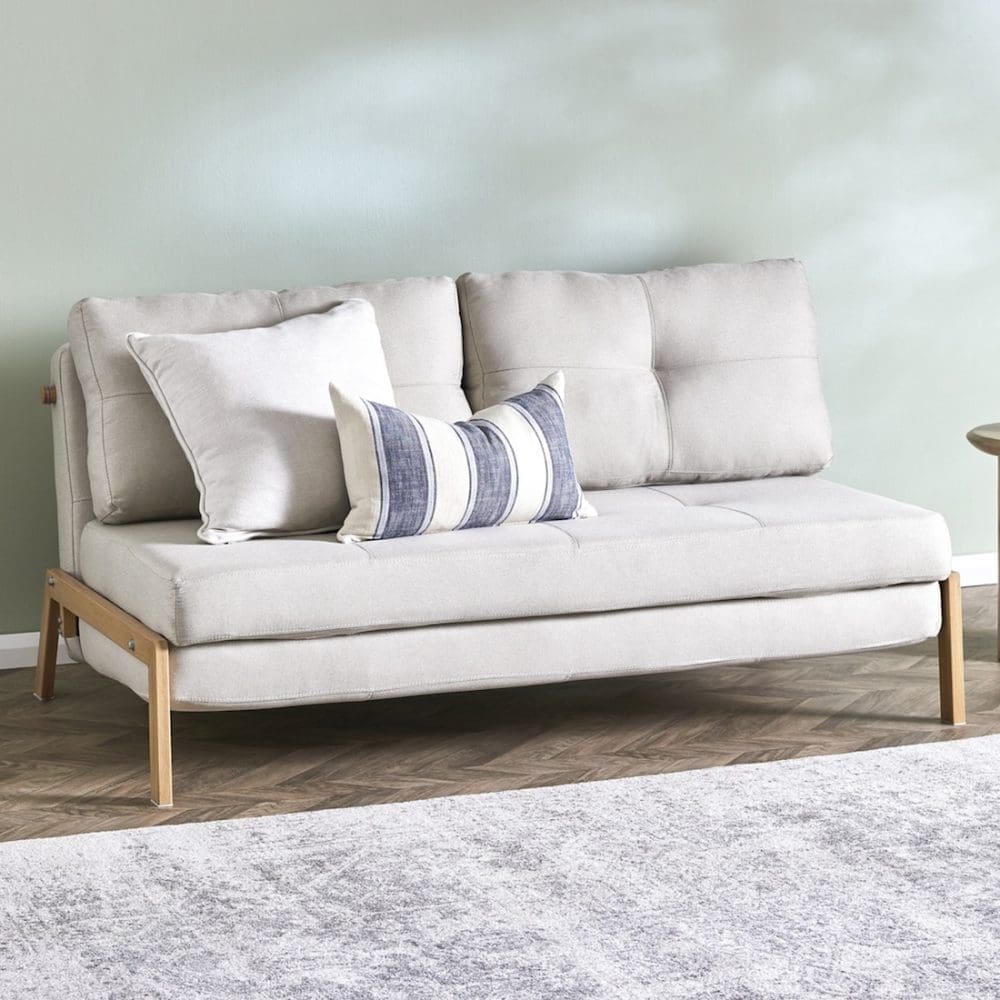 Minimalist double sofa bed