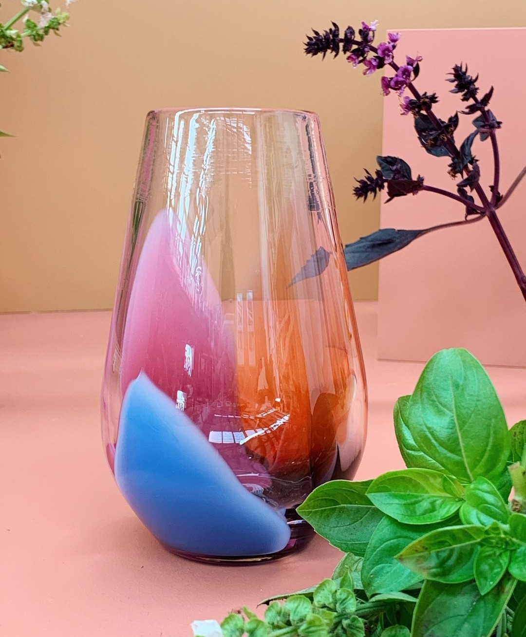 Handblown vase by Amanda Dziedzic