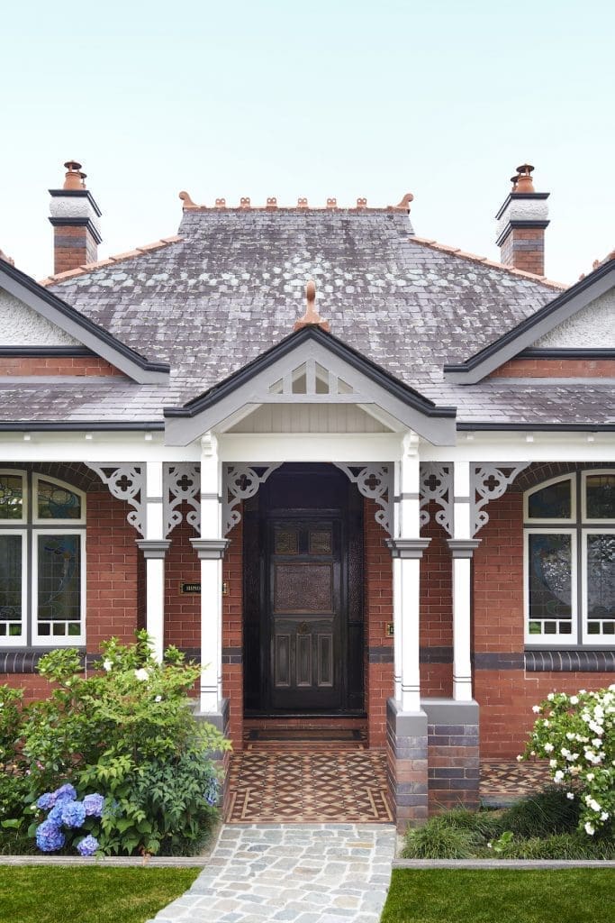 Home exterior of Federation home by The Stylesmiths