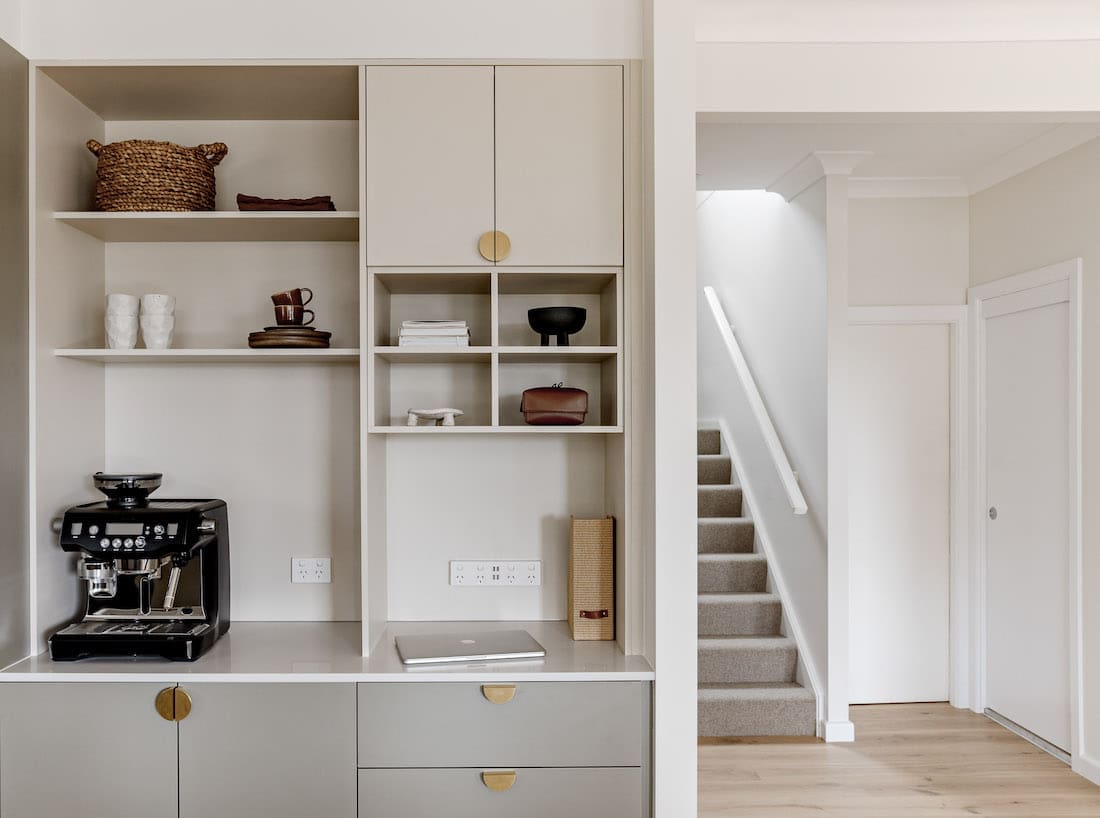 Built-in cabinetry in kitchen