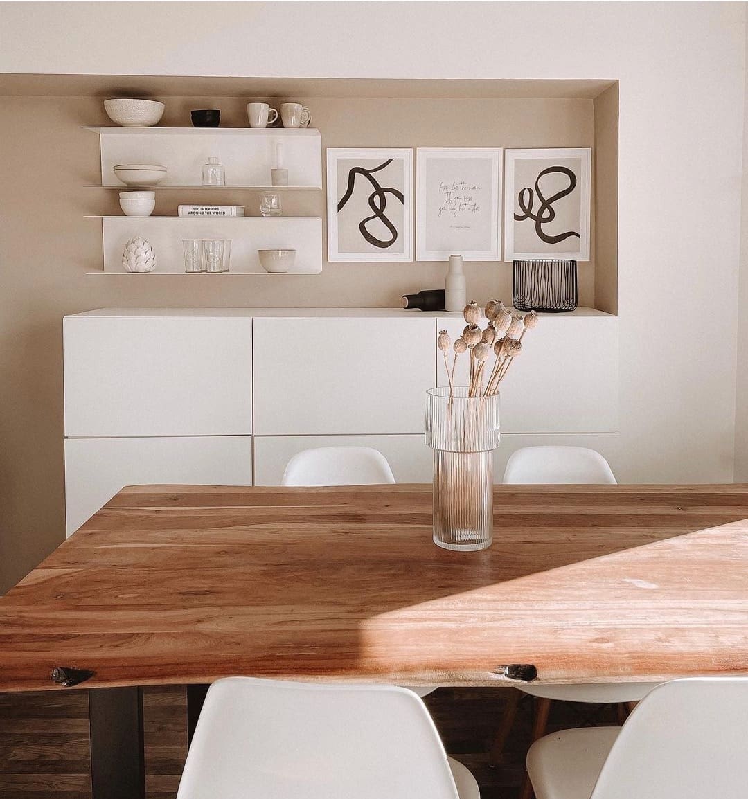 beige dining room