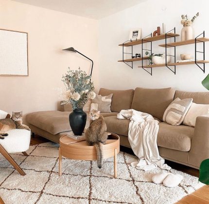 Beige is the new black: Tips to style your chic beige living room ...