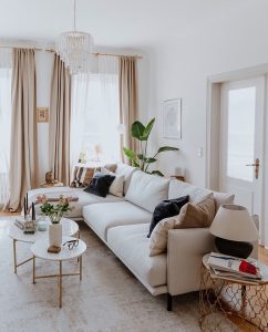 Beige is the new black: Tips to style your chic beige living room ...