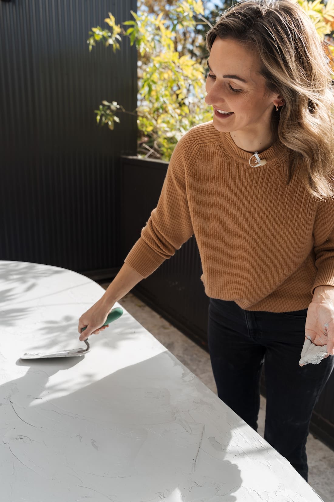 concrete outdoor table top