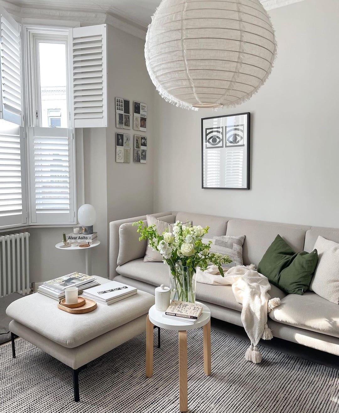 gray beige living room