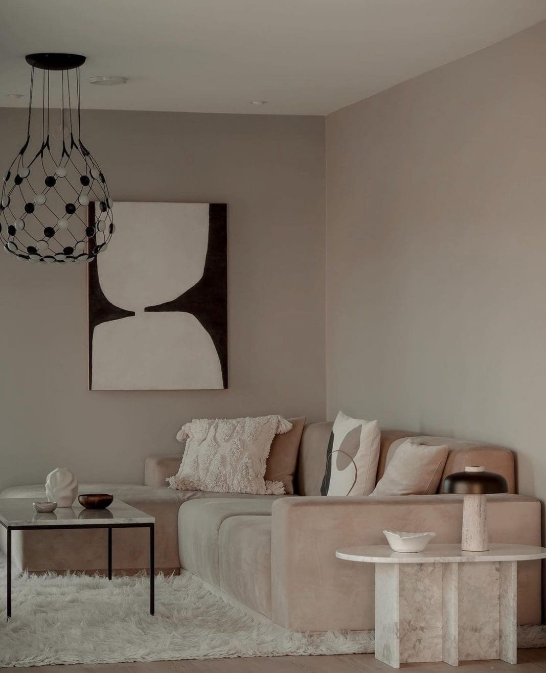 Beige is the new black Tips to style your chic beige living room
