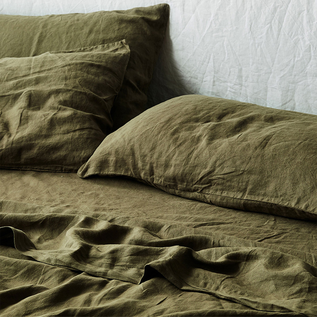 olive green sheet sets _ stylish bed linens
