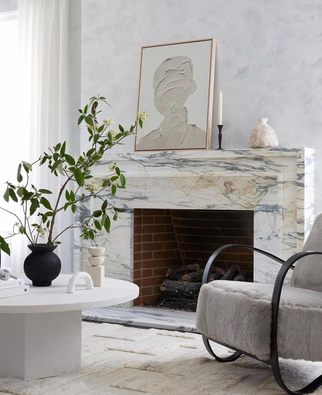 solid marble slab fireplace _ cool fireplaces