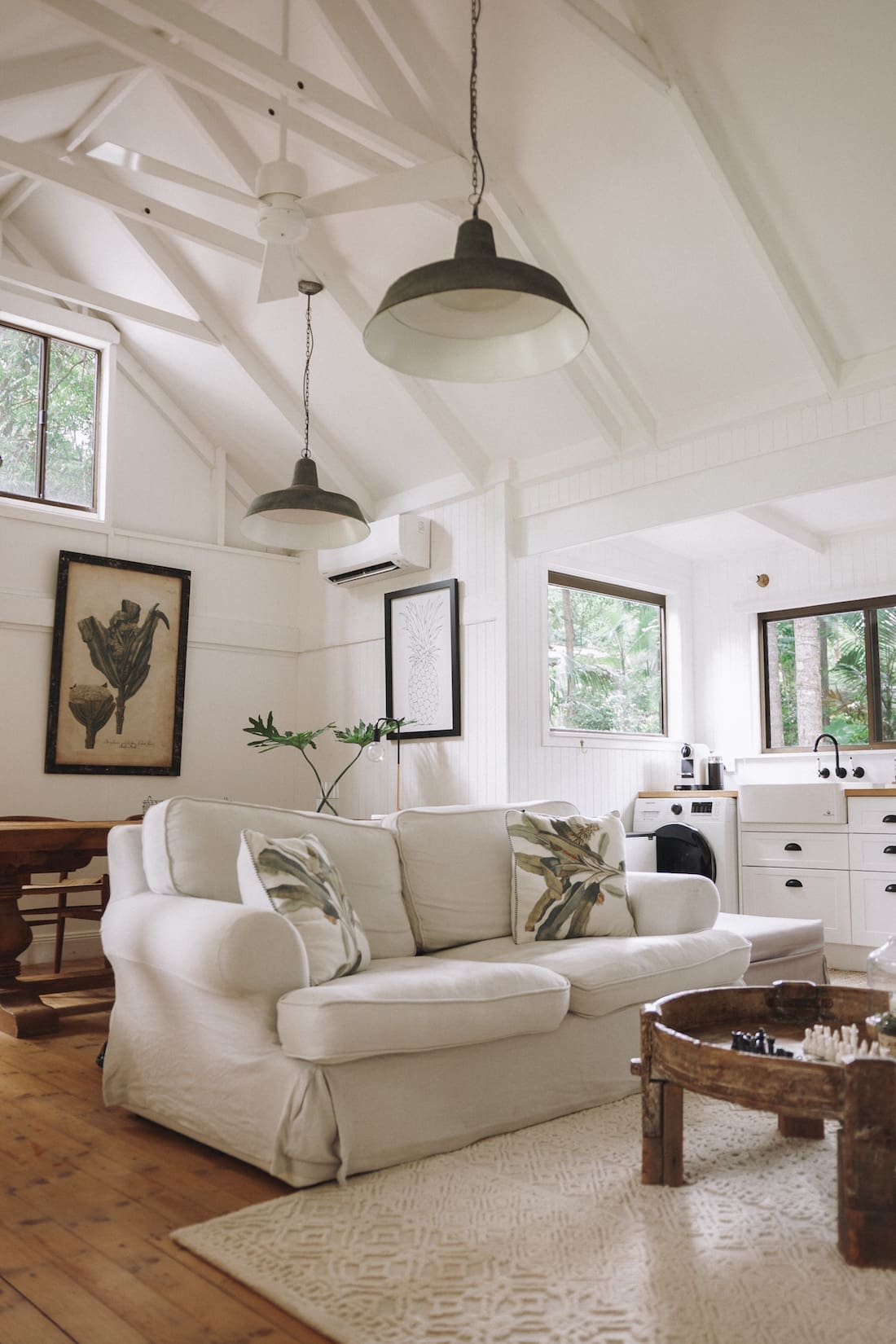 Living room at Fig Tree Villa Byron Bay