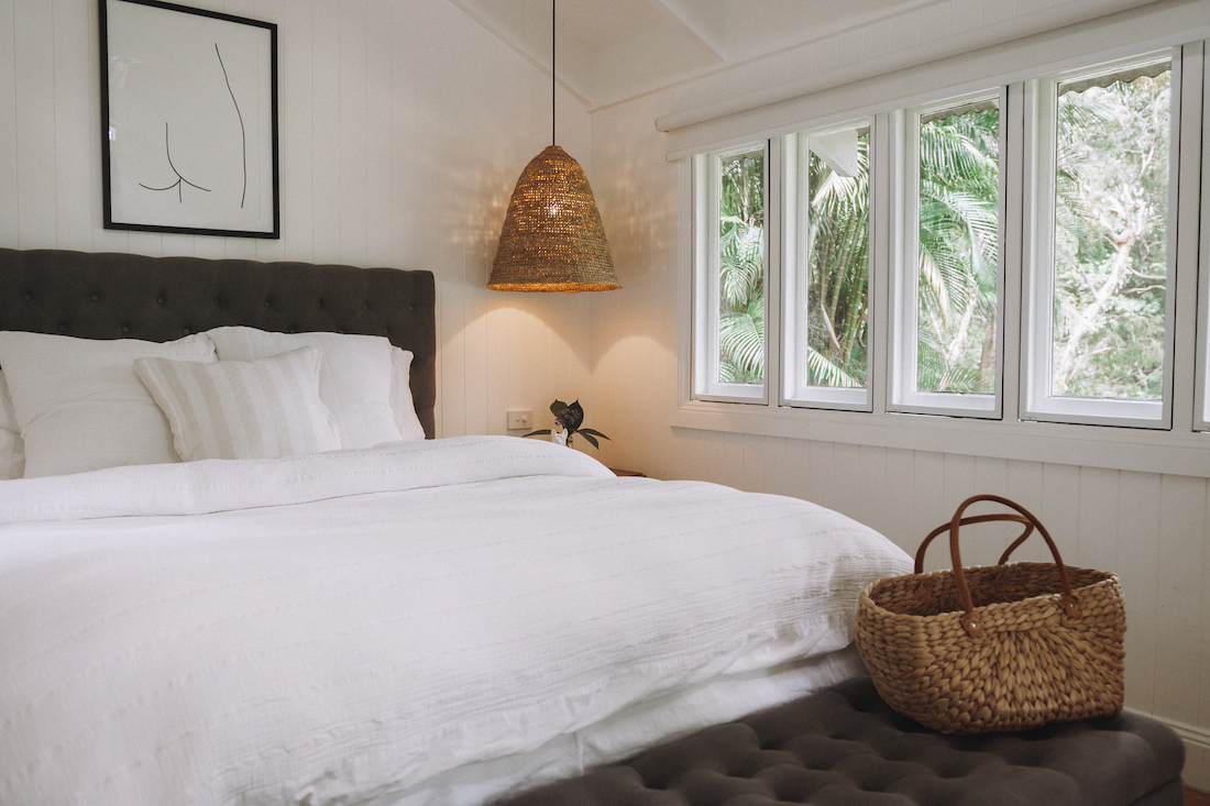 Master bedroom at Fig Tree Villa Byron Bay