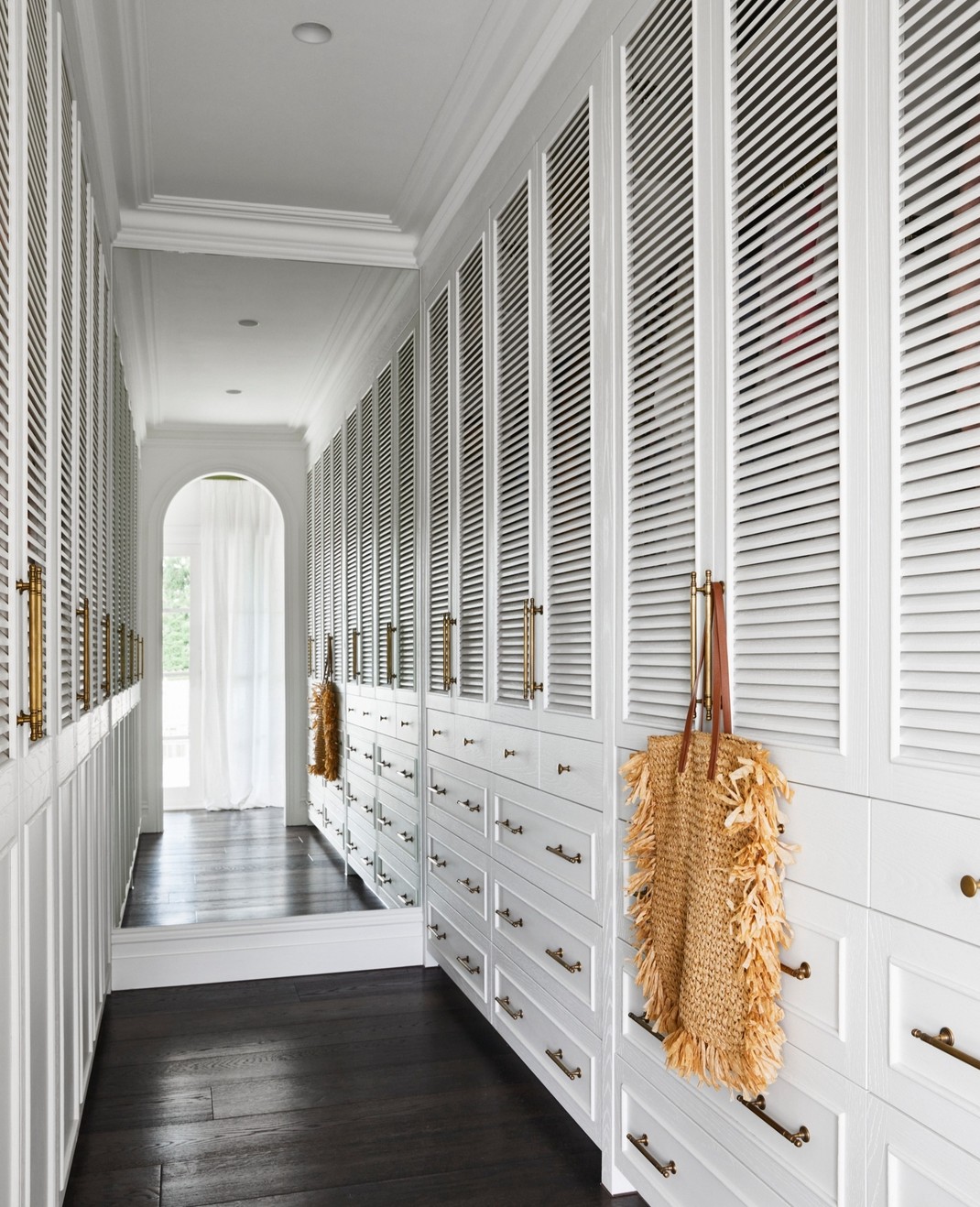 Kate Walker Design white hamptons style closet