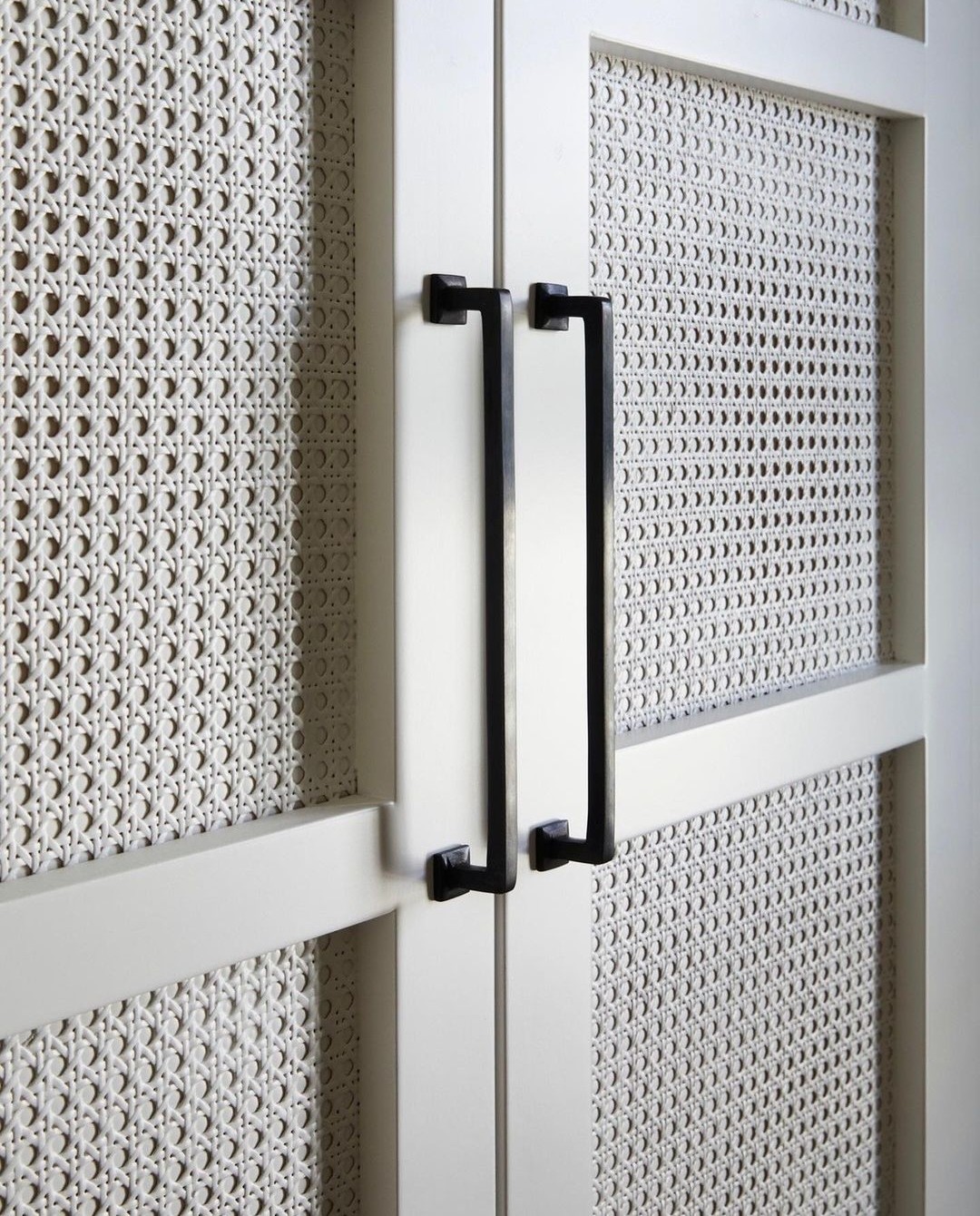 Kate Walker Design rattan closet doors