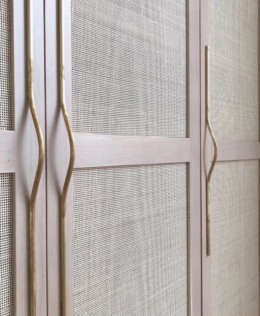 Woven closet doors