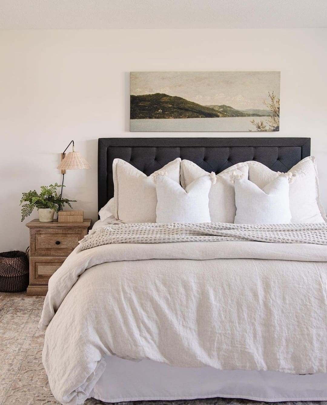 euros behind pillows