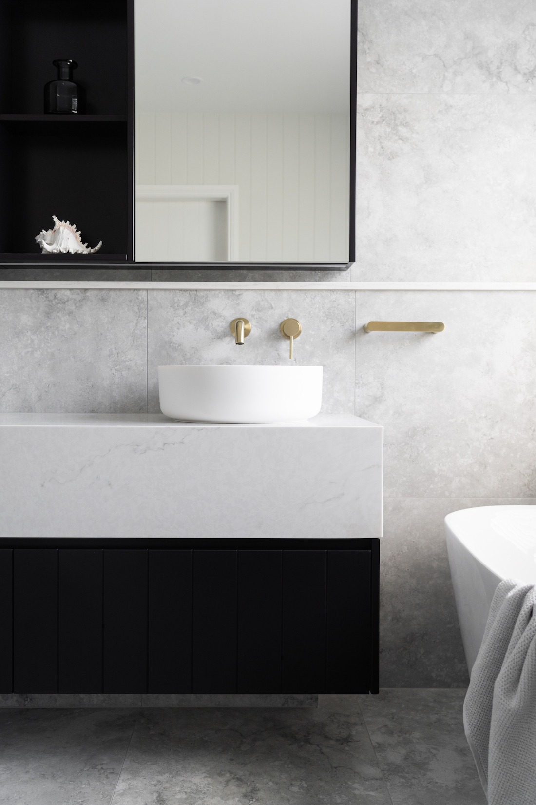 grey bathroom design _ character home renovation