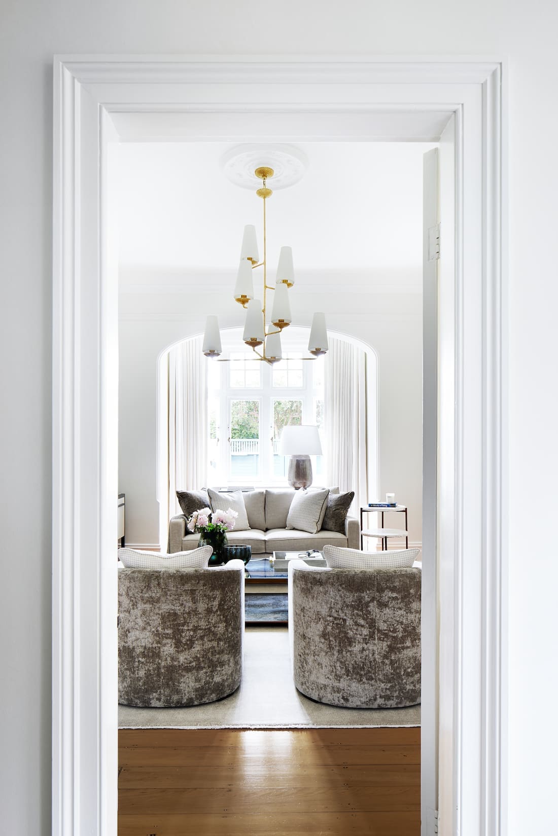 white sitting room