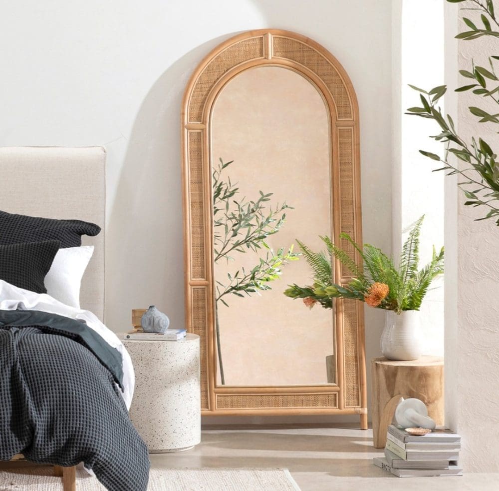 Otto rattan arch mirror Pillow Talk