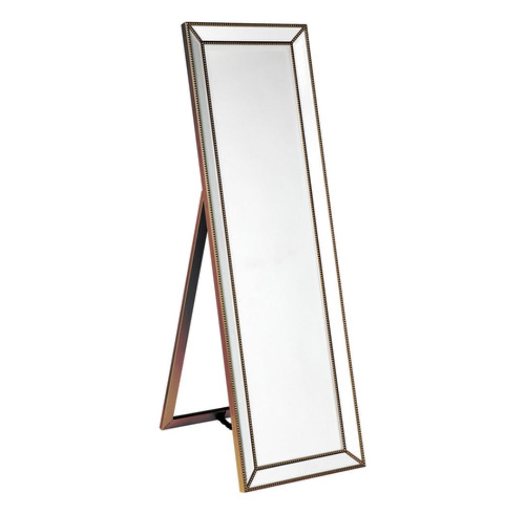Zeta Chevel mirror in antique gold from temple and webster