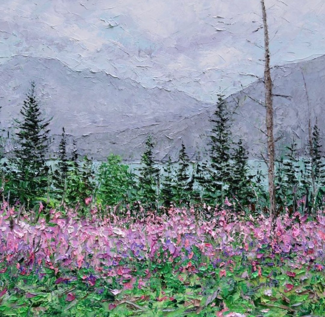Landscape oil painting by Ann Marie Coolick of AM Coolick