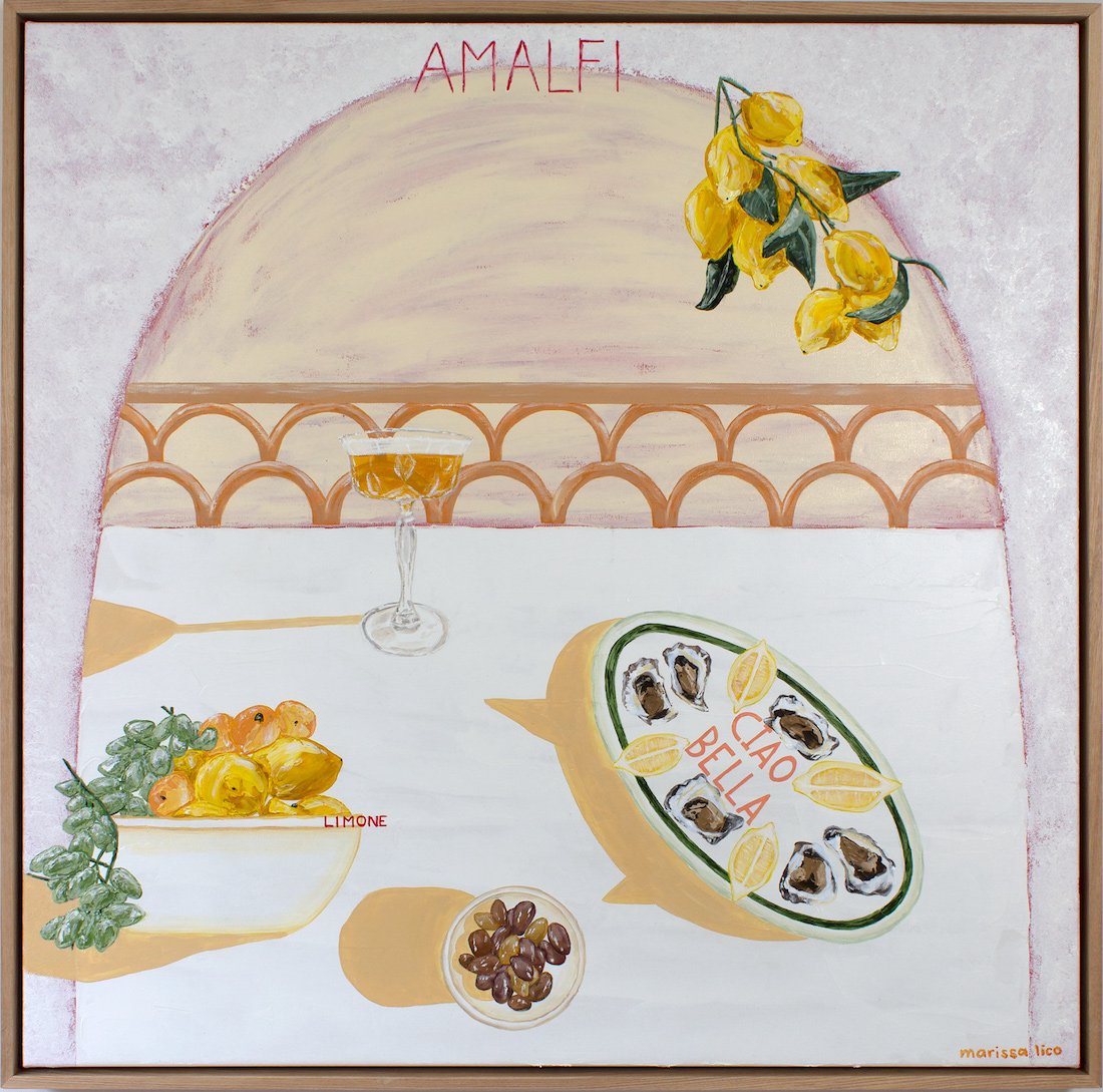 Amalfi tablescape by The Art Edit