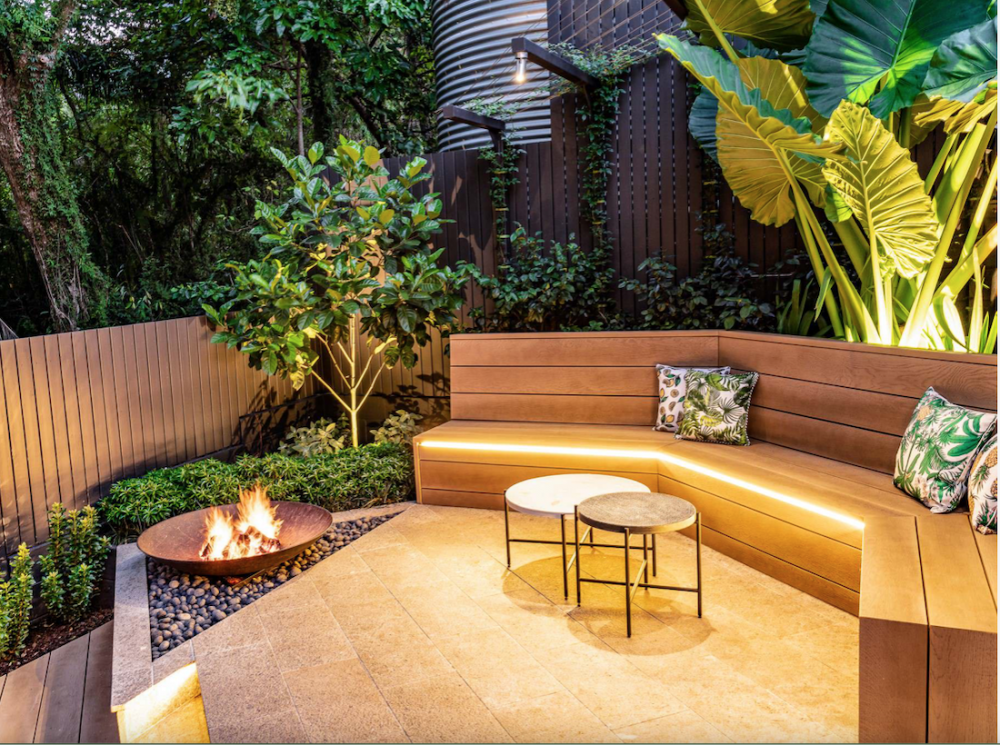 Ambient lighting _ small backyard ideas
