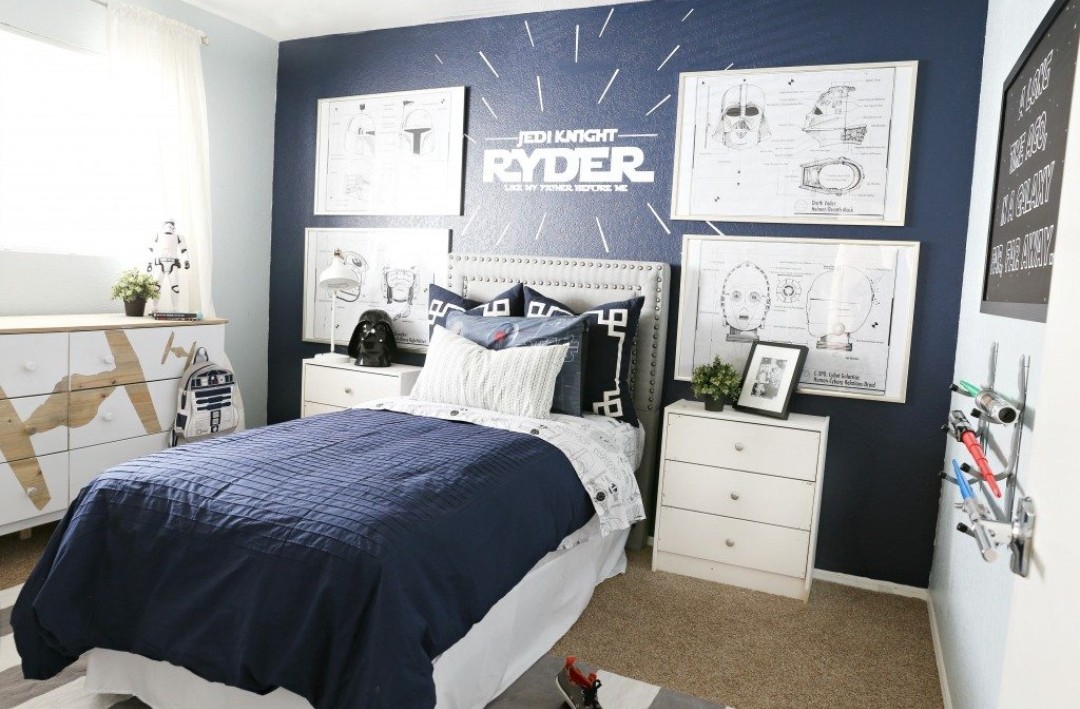 Star Wars themed boys bedroom