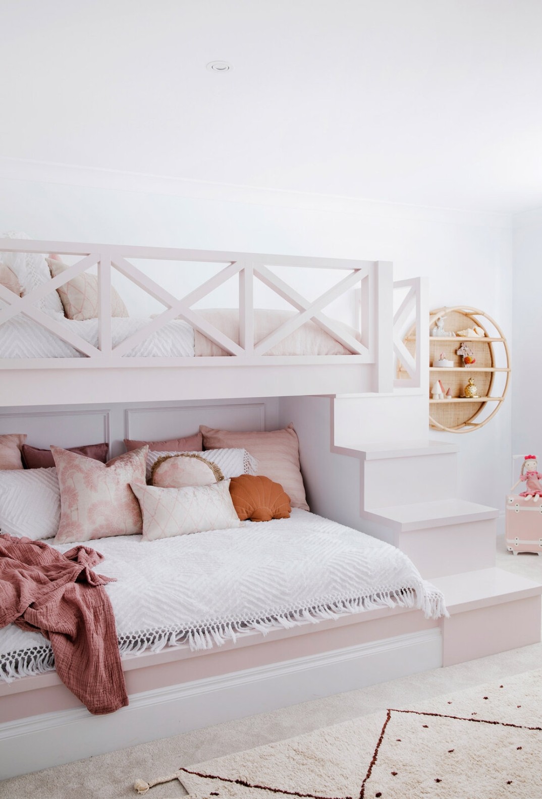 Hamptons criss cross bunk bed 