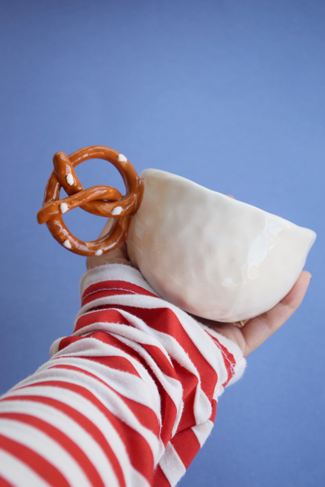 Pretzel handle mug from Kiwi Poca