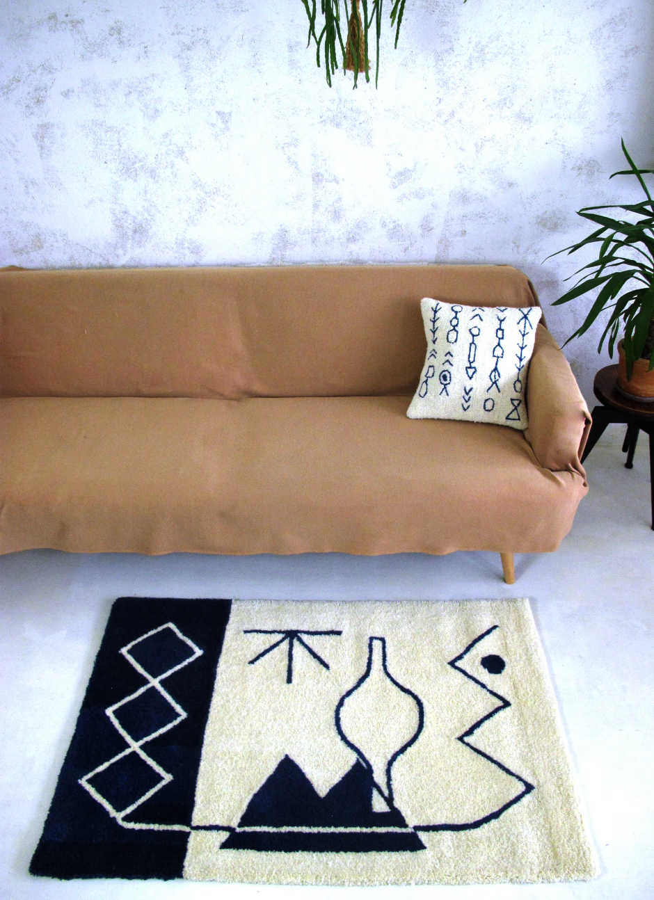 cushion and rug by ito