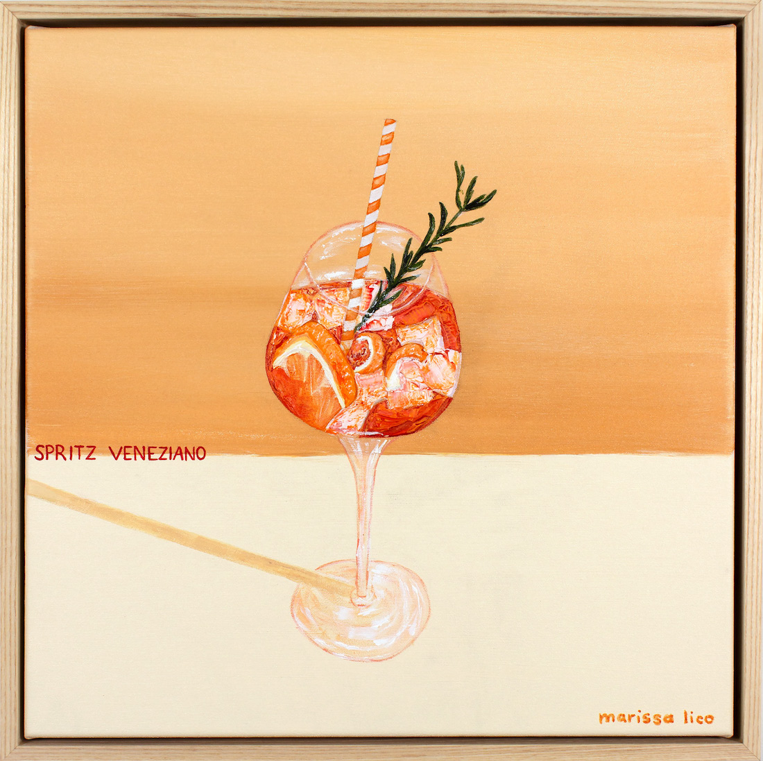 Aperol spritz painting by The Art Edit