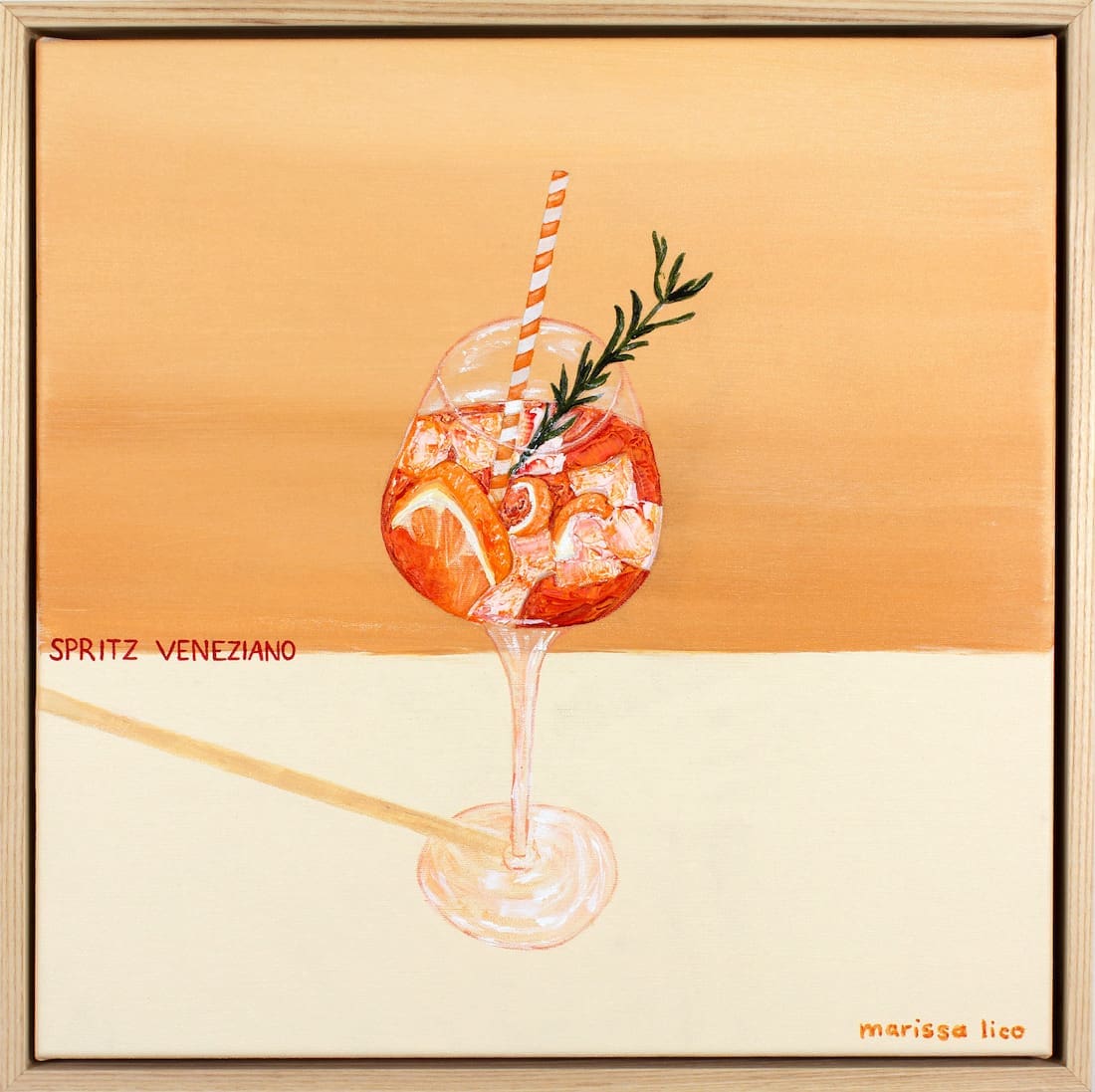 Aperol spritz painting by The Art Edit