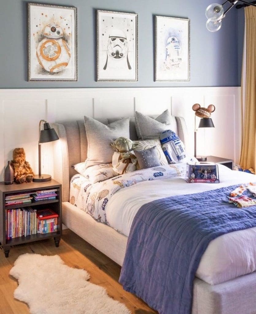 Star Wars themed boys bedroom