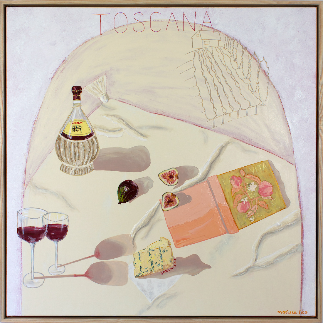 Toscana tablescape art by The Art Edit
