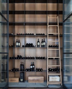 Wine Storage With Ladder 300x368 